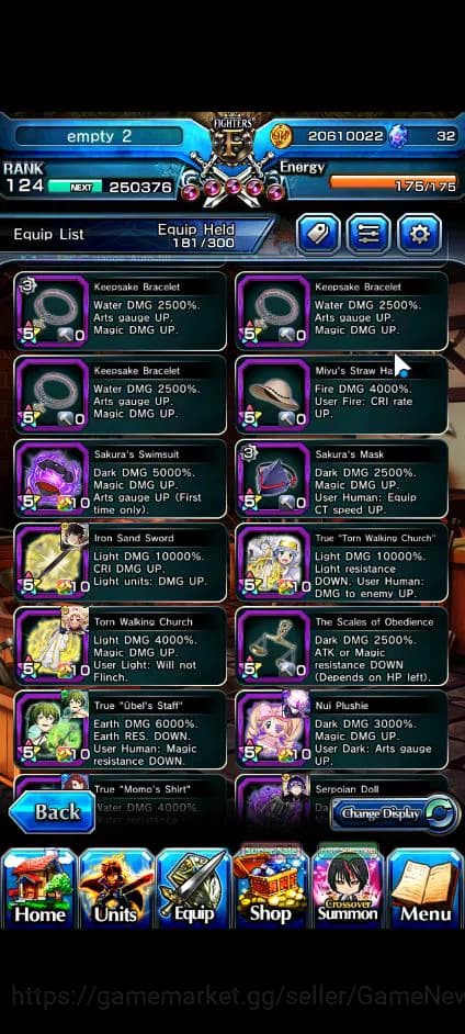 Grand Summoners Accounts Global|Rank 124|22 Ascend+9 TW|[Roy,Inumuta,Emiya, image 8