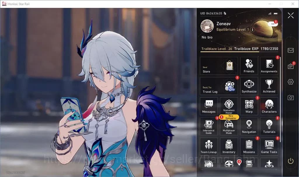 Honkai Star Rail Accounts Asia | TL26 | 3Limit Yao Guang, Dan Heng PT, Spark image 1