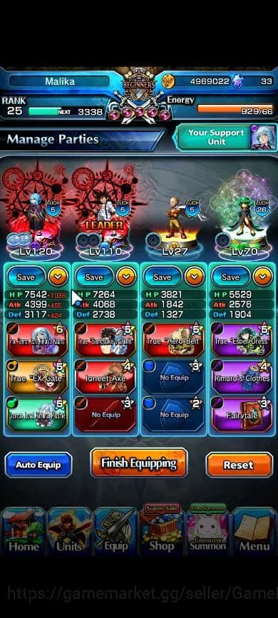 Grand Summoners Accounts Global|Rank 25|Starter|4 Ascend| RimuruTW, SagaraT image 3
