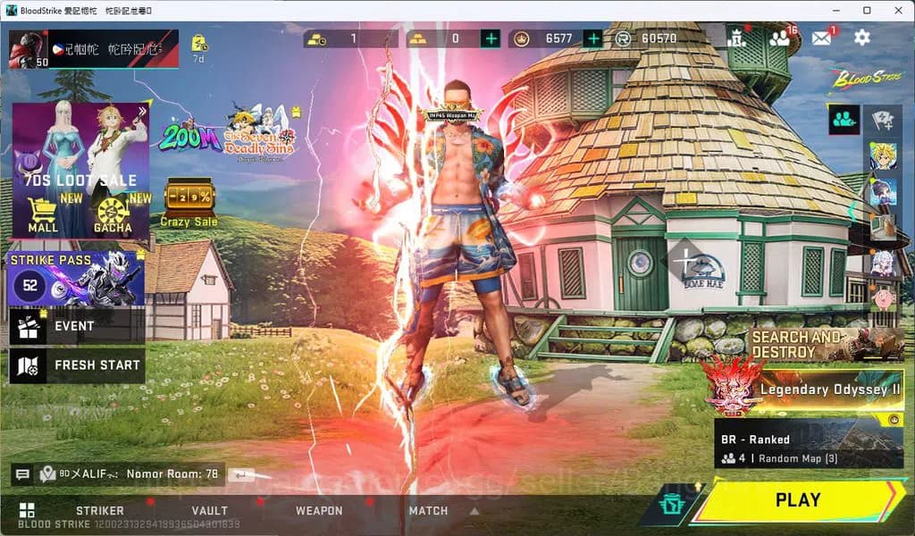 Blood Strike Accounts ASIA|COLLAB=QBZ95,KAR98K|LIMITED=RPK,AR97,MP7|ULTR image 1