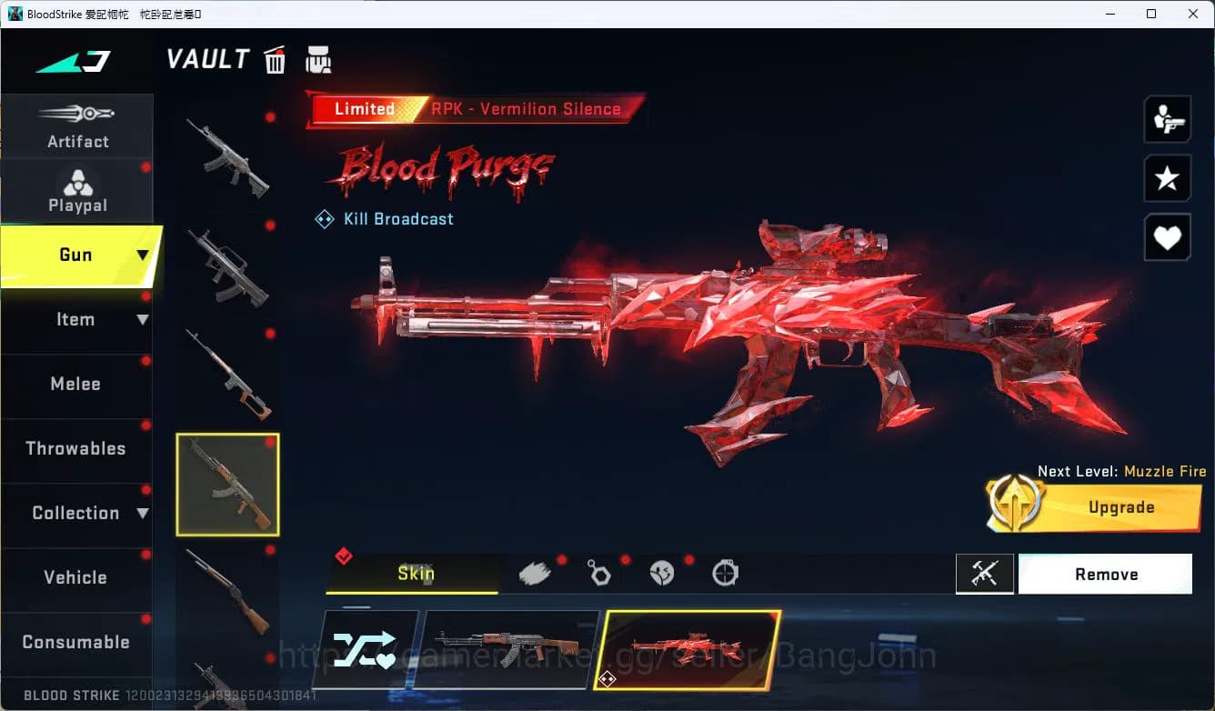 Blood Strike Accounts ASIA|COLLAB=QBZ95,KAR98K|LIMITED=RPK,AR97,MP7|ULTR image 8