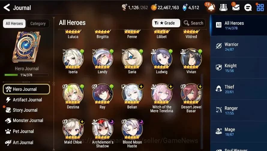 Epic Seven Accounts GLOBAL|UnVerif|6 ML(BM Haste, Belian, WOTM Tenebri image 6