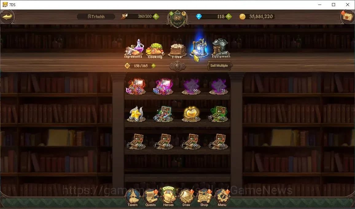 The Seven Deadly Sins: Grand Cross Accounts Global|118 Dm|3,1M CC|3 LR+7 UR+Collab ReZero|Rein image 18