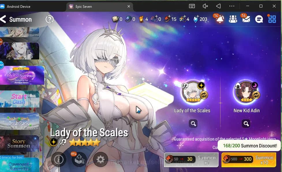 Epic Seven Accounts GLOBAL Unverif|New Era|5 ML(Salome,SP Politis,Arch image 11