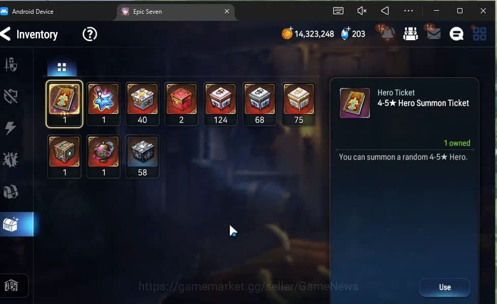 Epic Seven Accounts GLOBAL Unverif|New Era|5 ML(Salome,SP Politis,Arch image 5