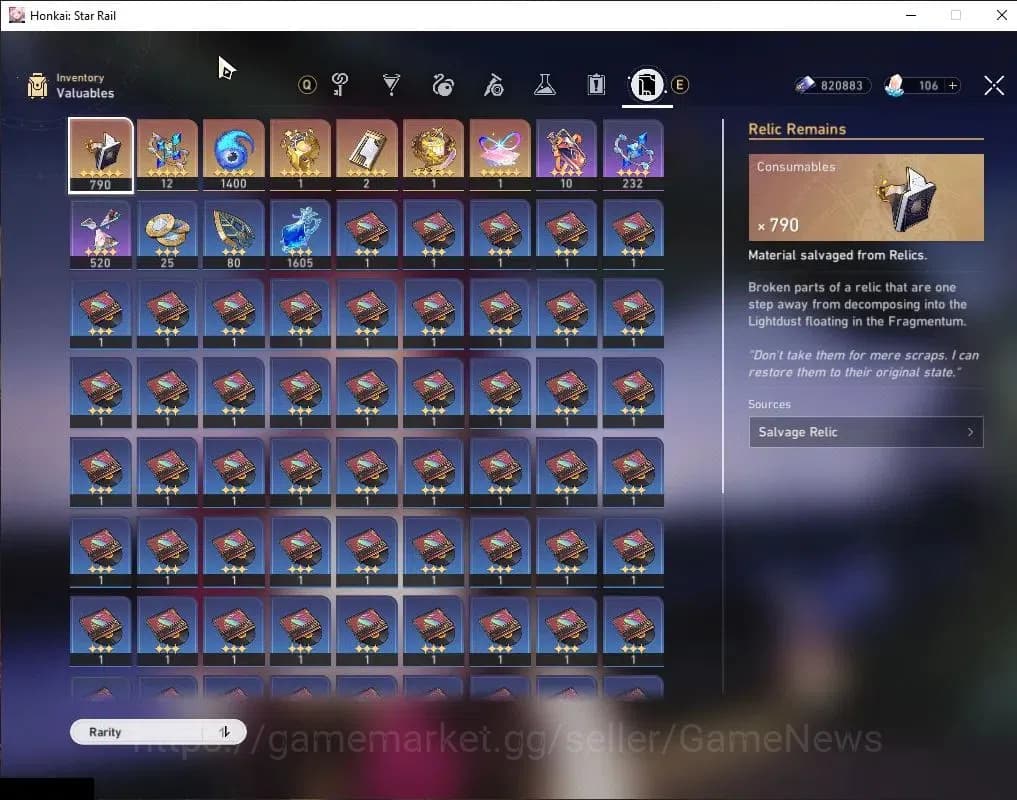Honkai Star Rail Accounts Asia|TL 65|Free GI|Anaxa Prem Team|12 Limited[Anax image 13
