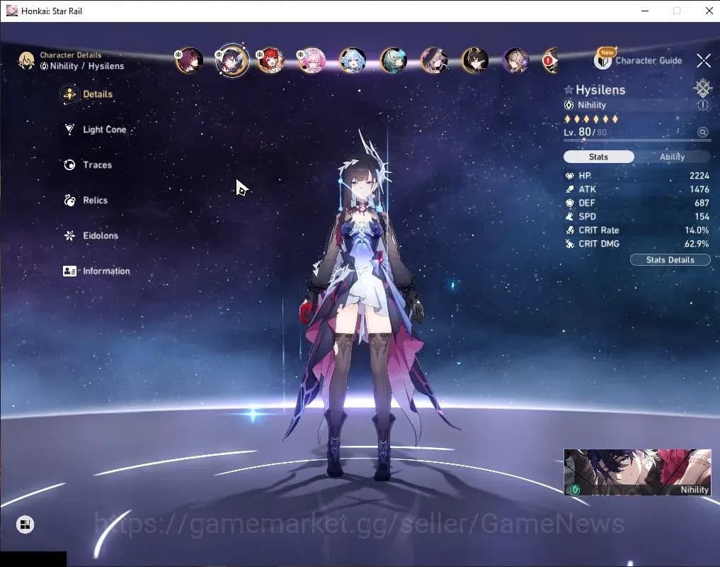 Honkai Star Rail Accounts Asia|TL 65|Free GI|Anaxa Prem Team|12 Limited[Anax image 18