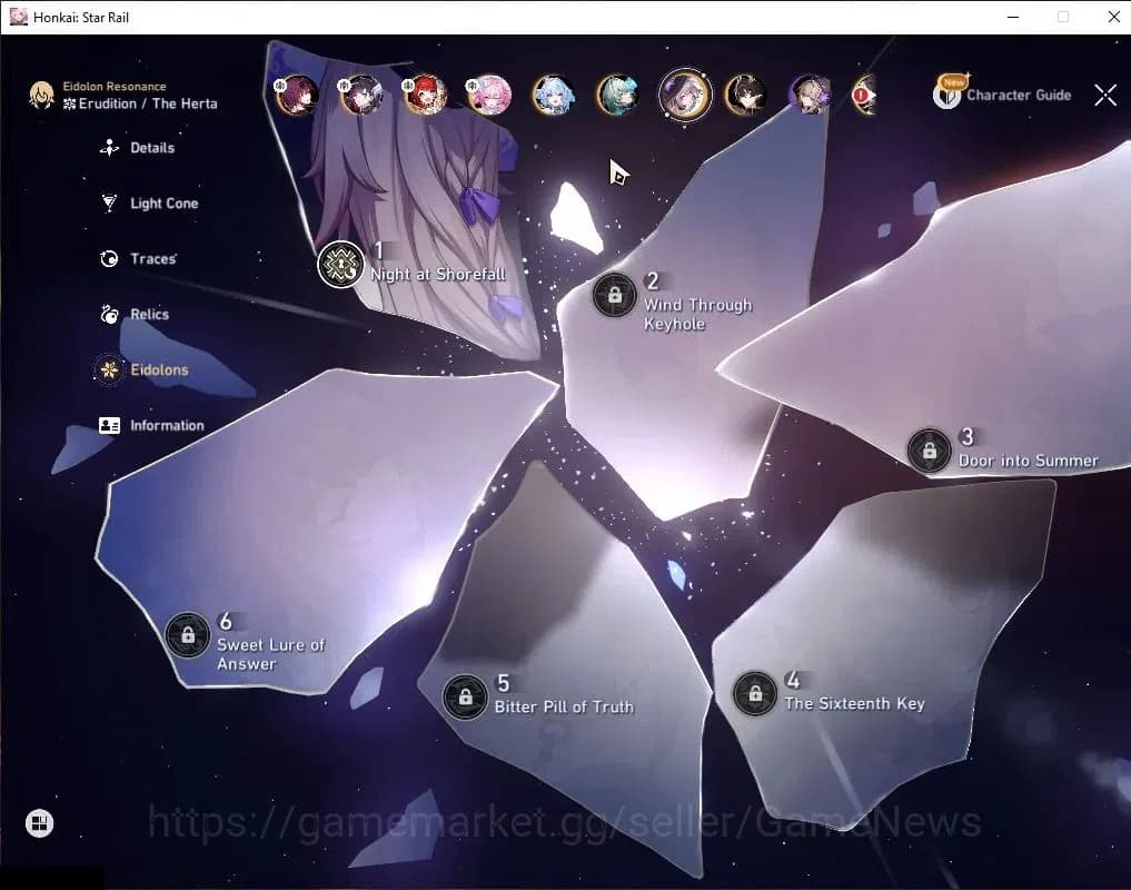 Honkai Star Rail Accounts Asia|TL 65|Free GI|Anaxa Prem Team|12 Limited[Anax image 7
