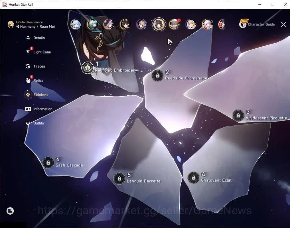 Honkai Star Rail Accounts Asia|TL 65|Free GI|Anaxa Prem Team|12 Limited[Anax image 8