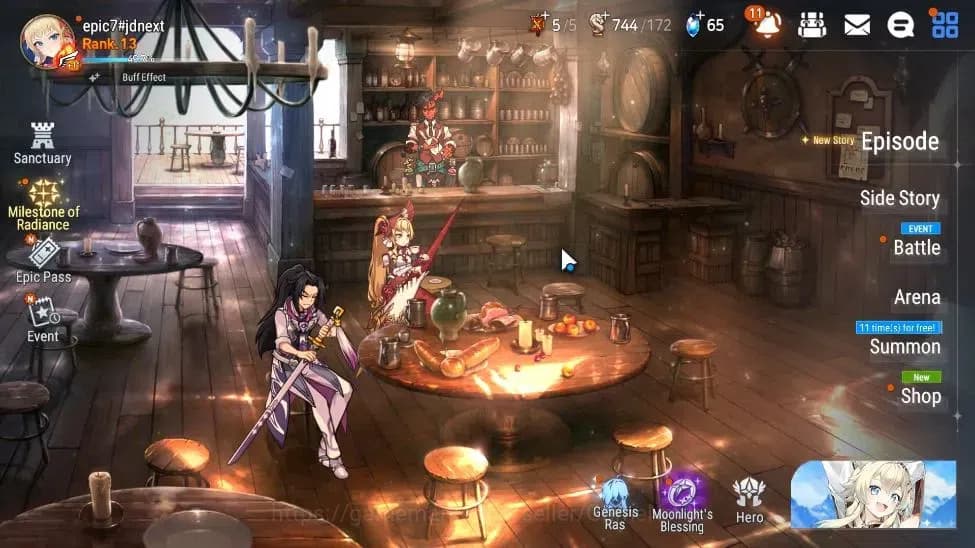 Epic Seven Accounts GLOBAL Unverif|New Era|2 ML(Salome,Empyerean Ilyna image 1