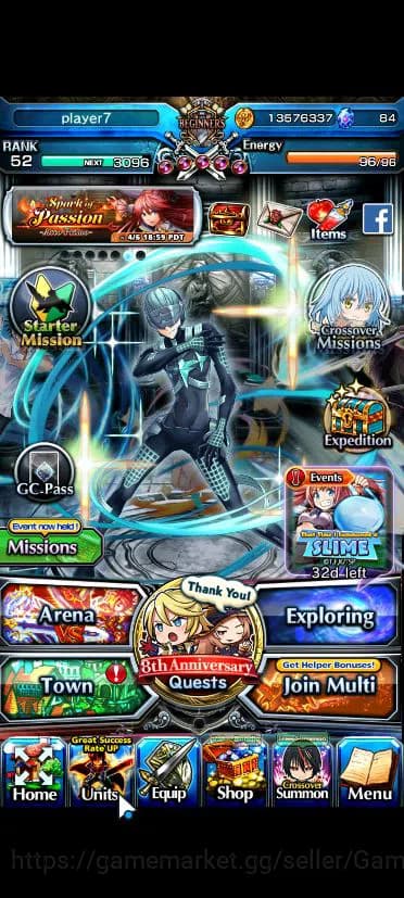Grand Summoners Accounts Global|Rank 52|14 Asc|InumutaTW,ToimaTW,S Miyu,Isl image 1