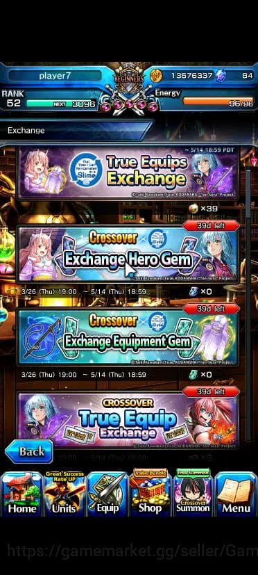 Grand Summoners Accounts Global|Rank 52|14 Asc|InumutaTW,ToimaTW,S Miyu,Isl image 7