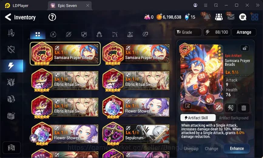 Epic Seven Accounts Global Unverif | 6ML | Tieria | Tenebria | Veronik image 10