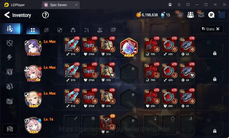 Epic Seven Accounts Global Unverif | 6ML | Tieria | Tenebria | Veronik image 12