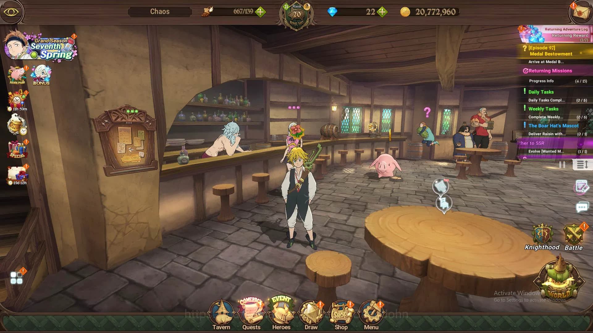 The Seven Deadly Sins: Grand Cross Accounts ASIA|2.1m CC|1LR Helbram|Collab TOG&Overlord|UR La image 1