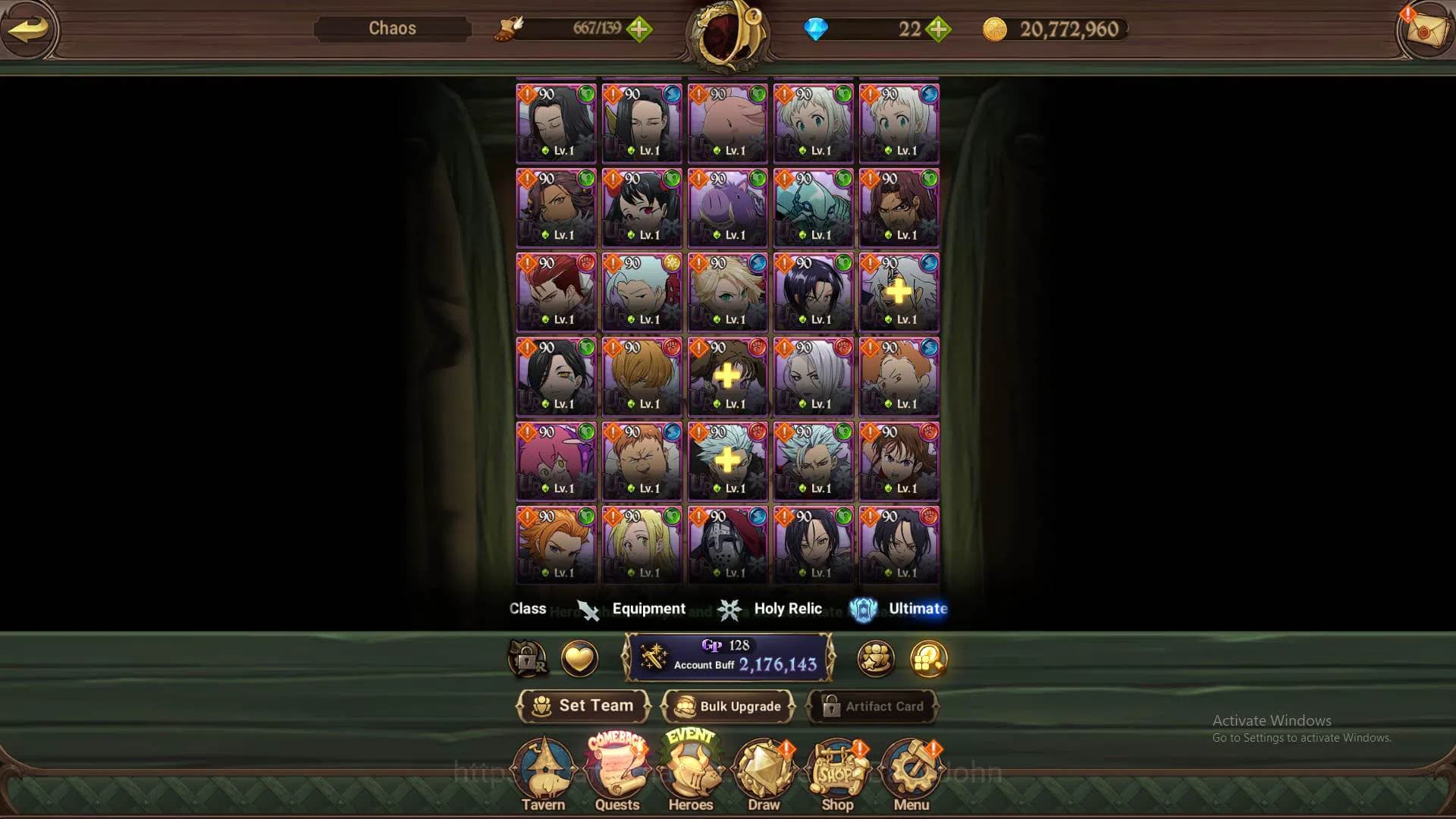 The Seven Deadly Sins: Grand Cross Accounts ASIA|2.1m CC|1LR Helbram|Collab TOG&Overlord|UR La image 12