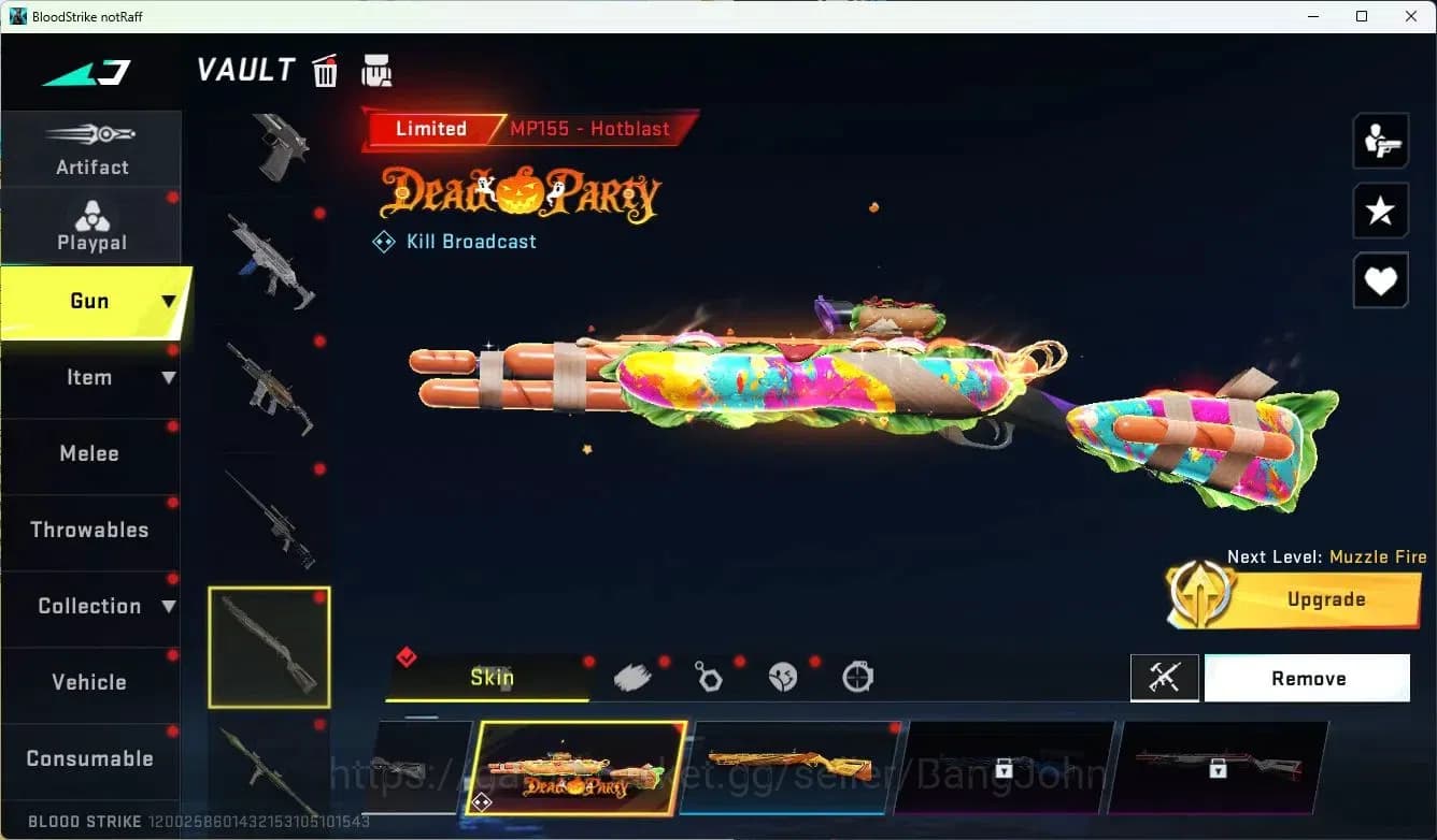 Blood Strike Accounts ASIA|LIMITED=BUTFLY KNIFE,AR97,MP155|EVOLVED=FAL|C image 10