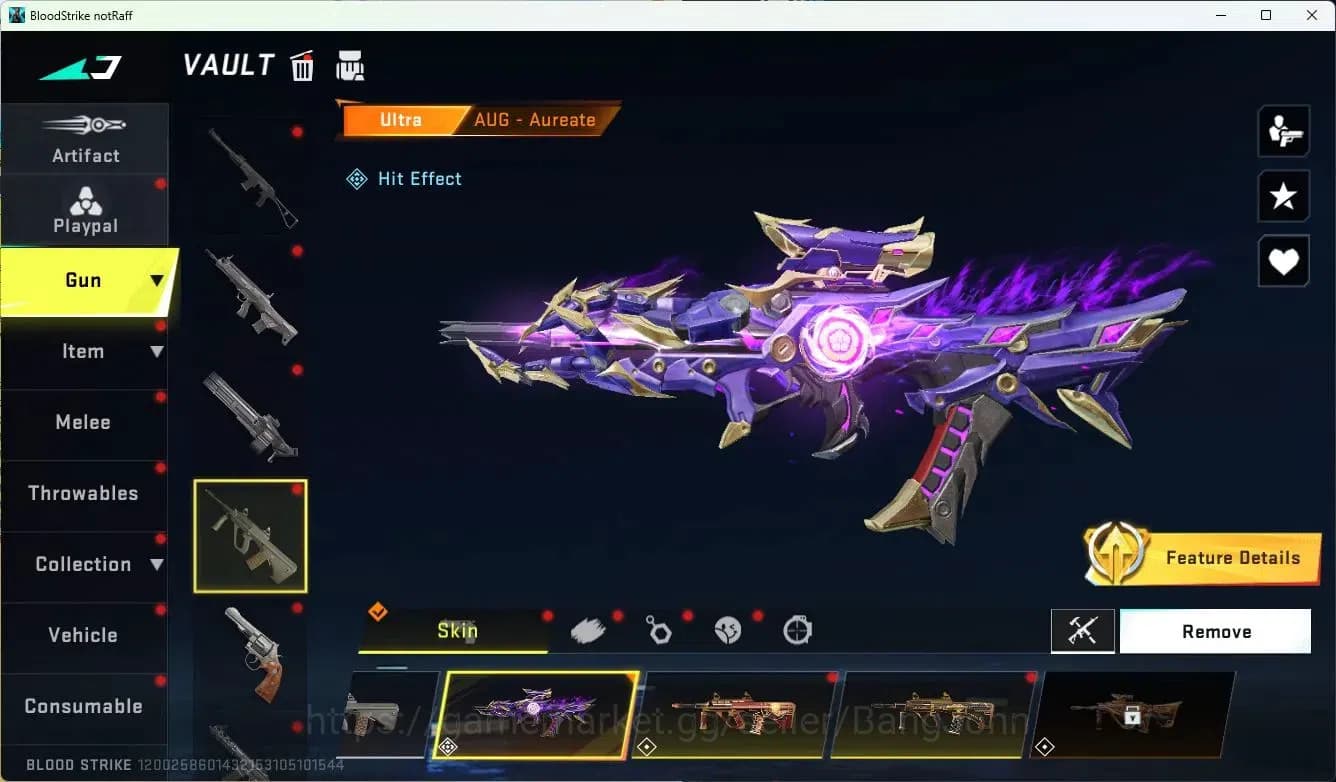 Blood Strike Accounts ASIA|LIMITED=BUTFLY KNIFE,AR97,MP155|EVOLVED=FAL|C image 13