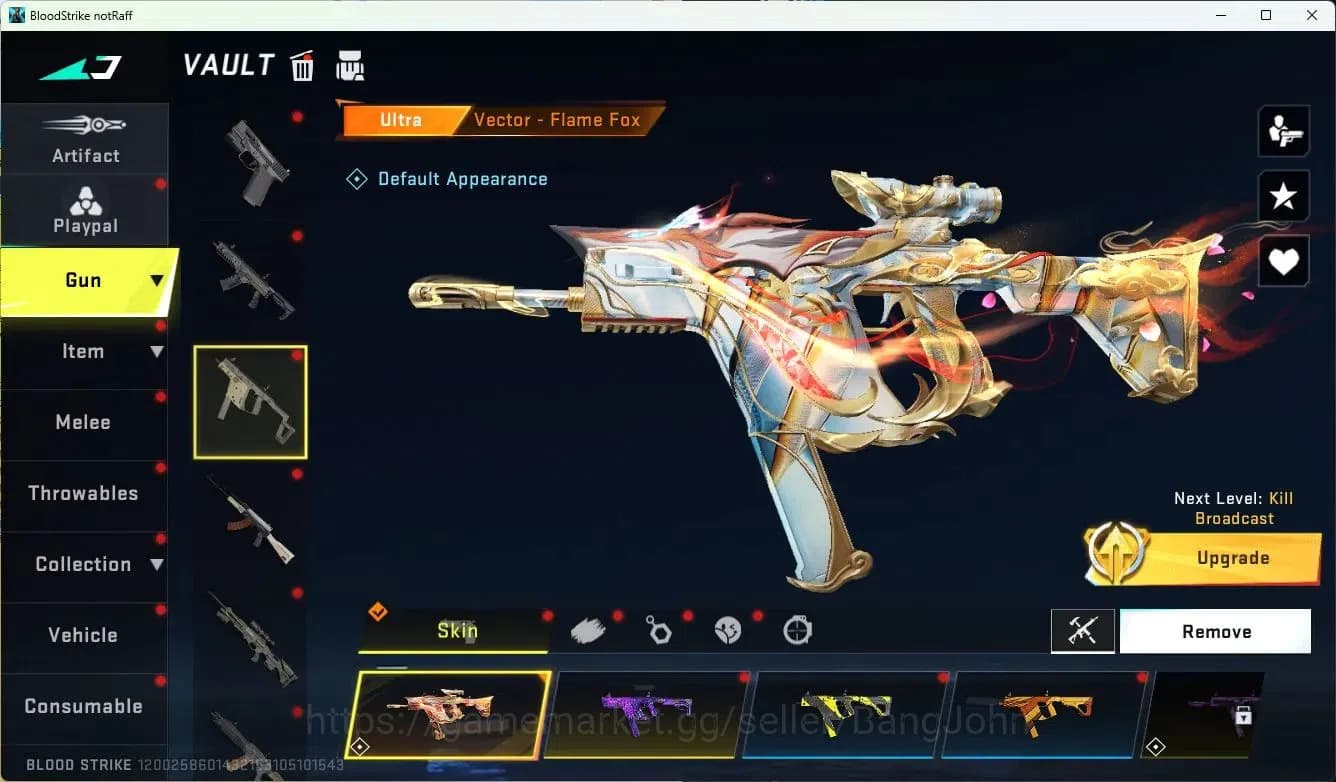 Blood Strike Accounts ASIA|LIMITED=BUTFLY KNIFE,AR97,MP155|EVOLVED=FAL|C image 8