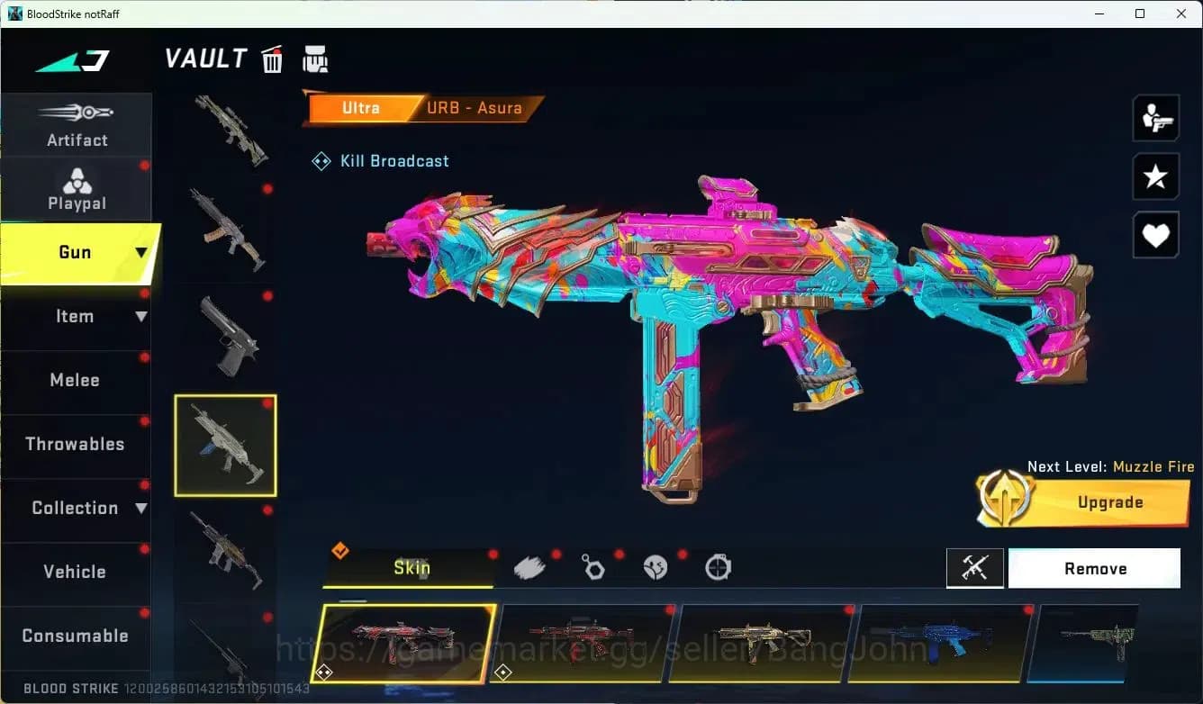 Blood Strike Accounts ASIA|LIMITED=BUTFLY KNIFE,AR97,MP155|EVOLVED=FAL|C image 9