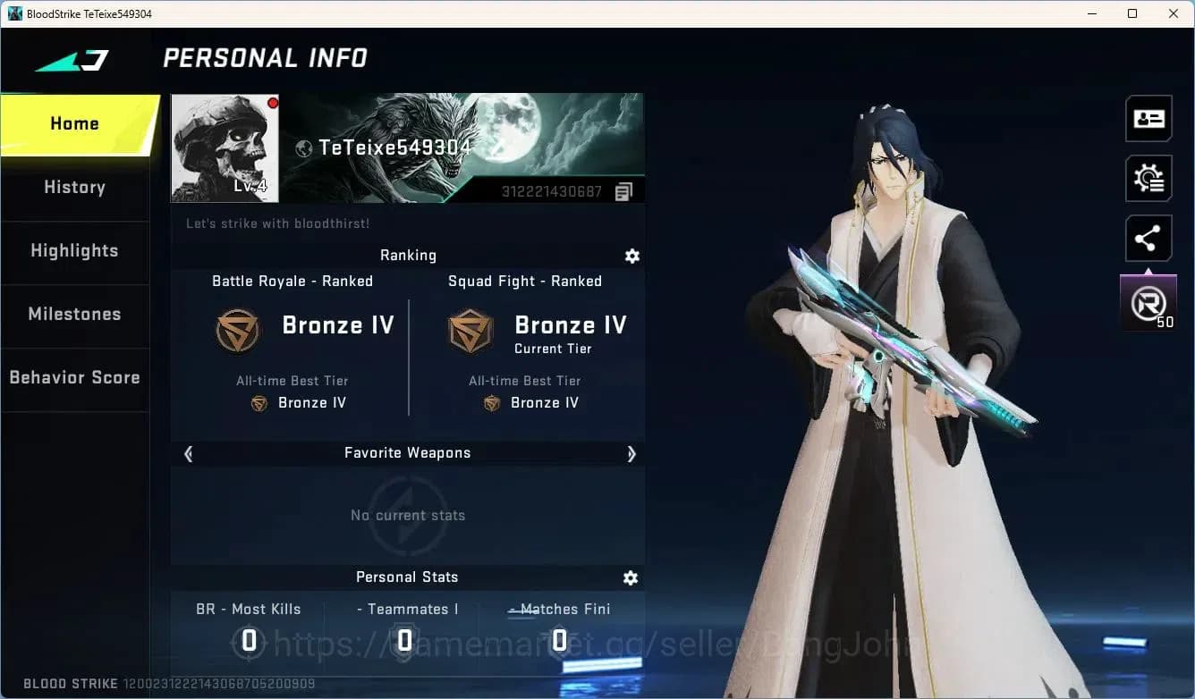 Blood Strike Accounts ASIA | 1 7DS Gun | 1 ULTRA Gun | 1 LEGENDARY Gun image 7