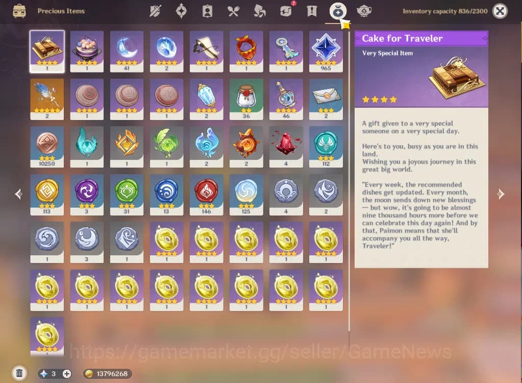 Genshin Impact Accounts ASIA|AR56|8Limited+1(*5Weapon)|Skrik,Escoffier,Rai image 6