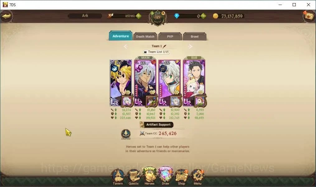 The Seven Deadly Sins: Grand Cross Accounts Global|2,1M CC|3 LR+5 UR+Collab ReZero|Brunhild,He image 10