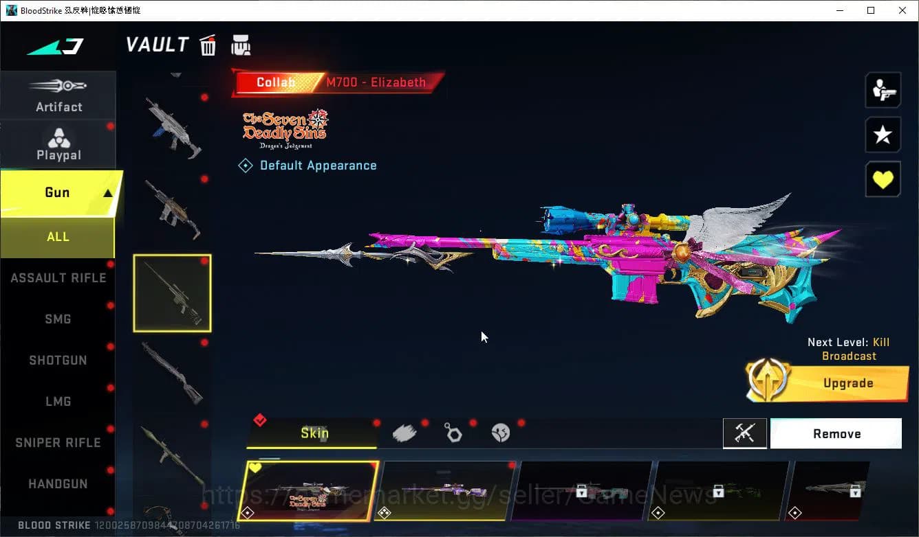 Blood Strike Accounts ASIA|Collab 7DS[Emma-Elizabeth,M700-Elizabeth,AK47 image 10