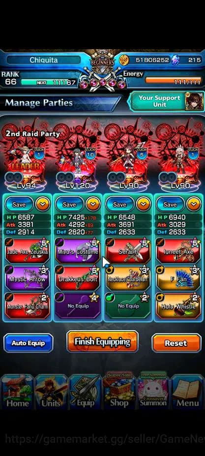 Grand Summoners Accounts Global|Rank 66|15 Ascend|InumutaTW,SayakaTW,ChloeT image 2