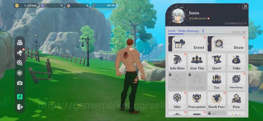 The Seven Deadly Sins: Origin Accounts NA West | Fresh Starter Lvl 2 |3 SSR| Escanor, Gui image 1