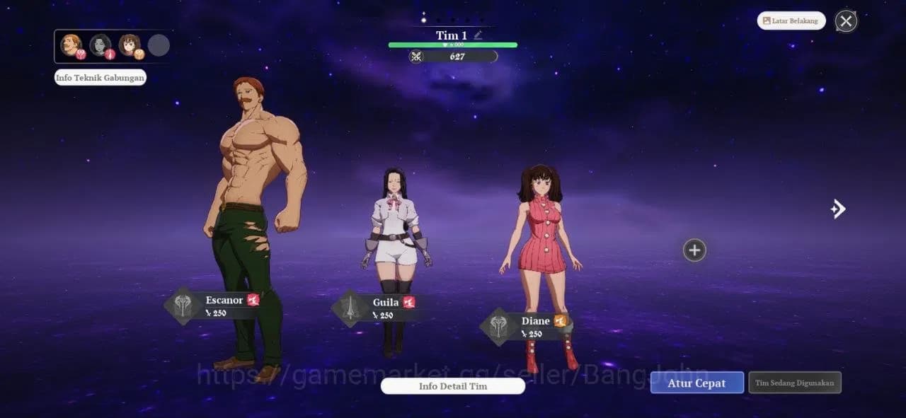 The Seven Deadly Sins: Origin Accounts NA West | Fresh Starter Lvl 2 |3 SSR| Escanor, Gui image 6