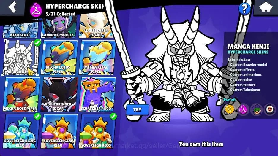Brawl Stars Accounts 56K Trophy|98 Brawlers 56 Max Lvl|15 Prestige|5 Hy image 10
