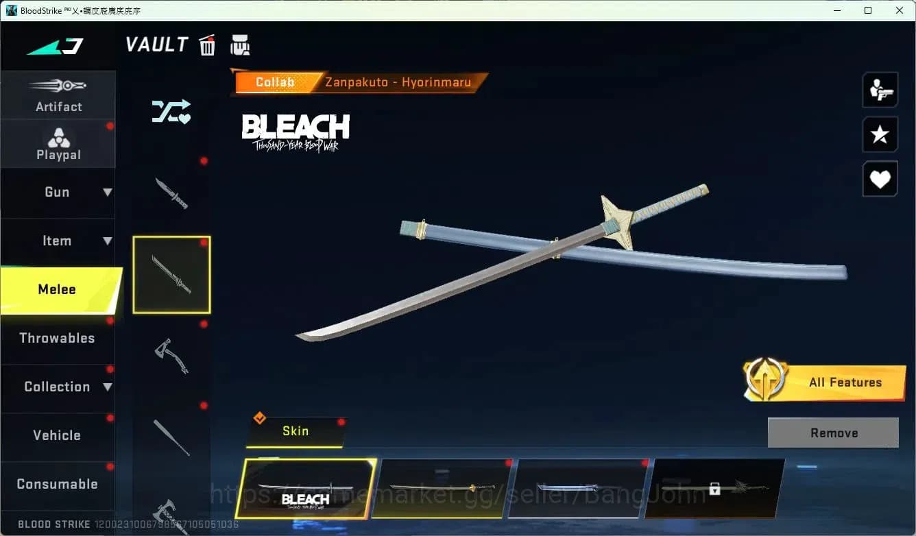 Blood Strike Accounts ASIA | 5 Collab Skins | 4 Limited Skins | 12 Legen image 18