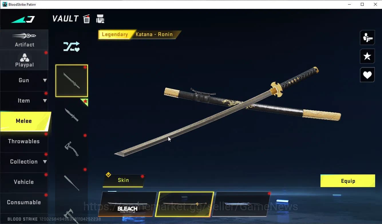 Blood Strike Accounts ASIA|MELE TalonKnife+Collab BLEACH Lv3 UZI-Zangets image 5