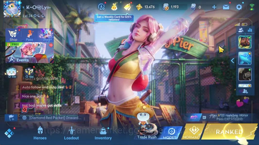 Honor of Kings Accounts Hero 49 Skin 36|Legend(Consort Yu,Lady Sun),LOM(Gu image 1