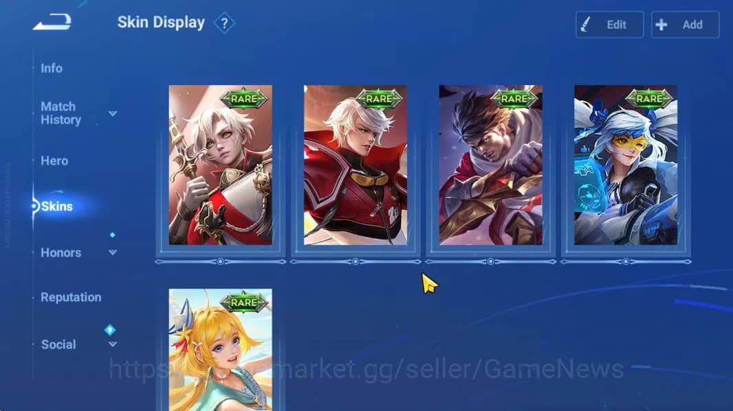 Honor of Kings Accounts Hero 49 Skin 36|Legend(Consort Yu,Lady Sun),LOM(Gu image 6
