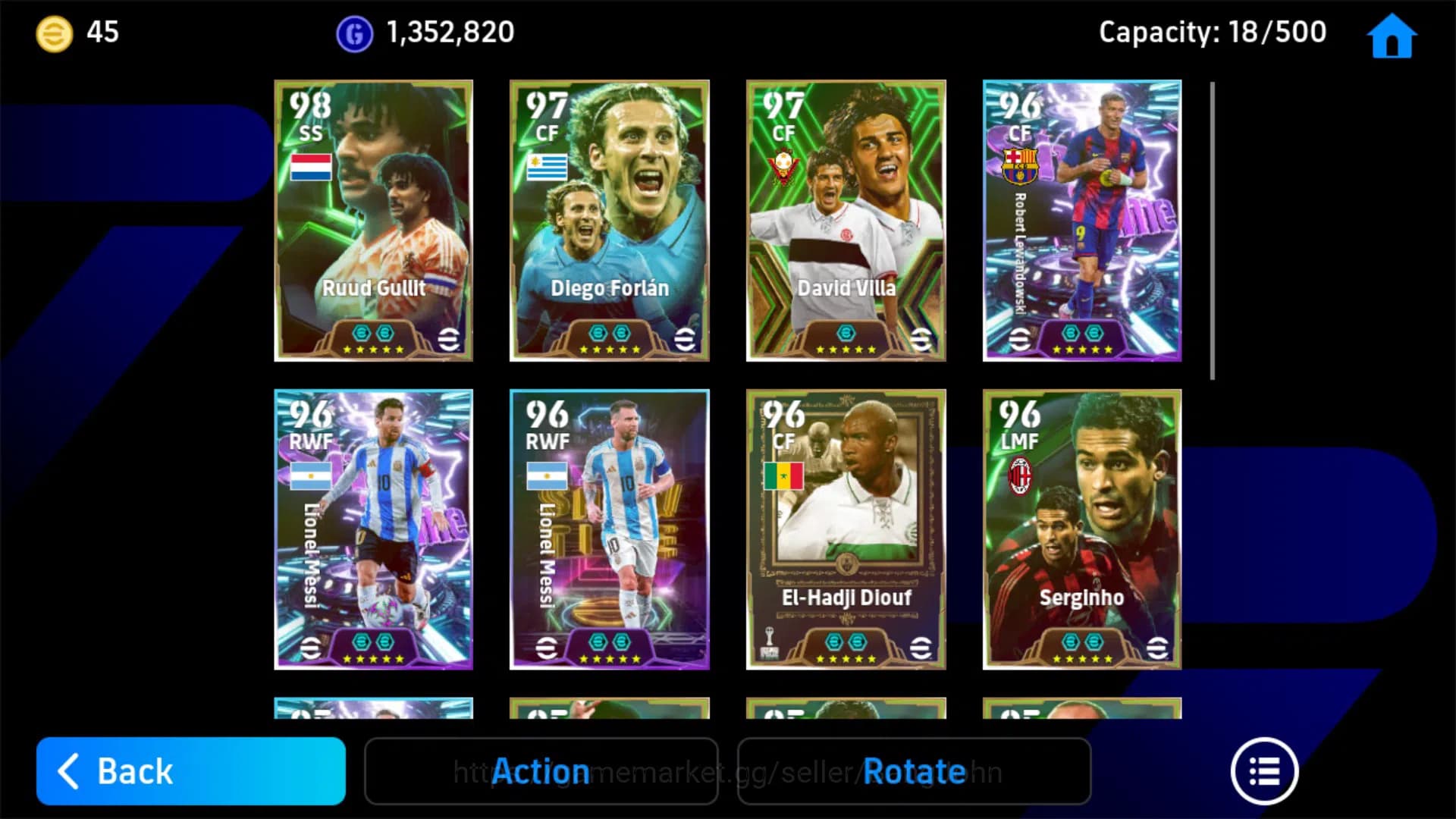 eFootball Accounts Android Power 3136 | Ruud Gullit Epic DB | Pack Ba image 3
