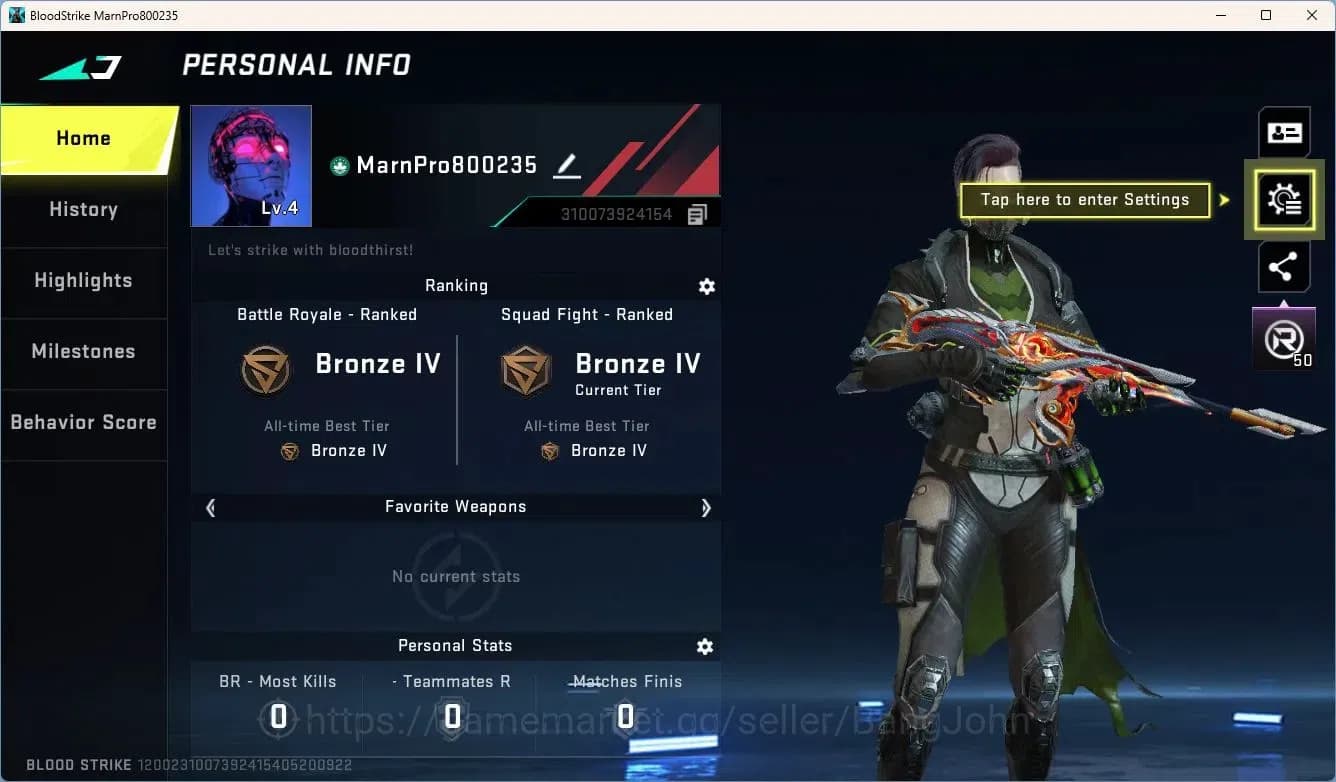 Blood Strike Accounts ASIA | Legendary Katana-Ronin | Collab MCX-EVA-00, image 2