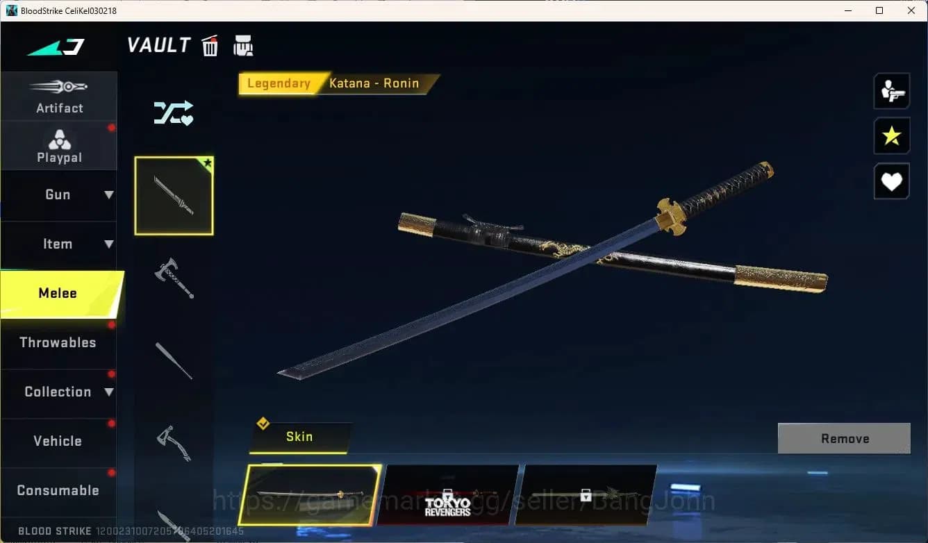 Blood Strike Accounts ASIA | Legendary Melee: Katana-Ronin | EVA MCX-EVA image 13
