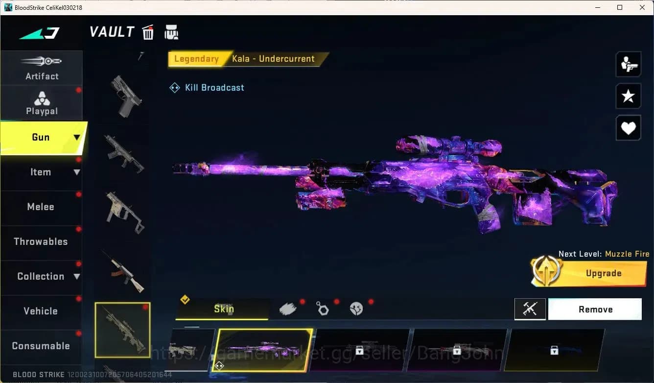 Blood Strike Accounts ASIA | Legendary Melee: Katana-Ronin | EVA MCX-EVA image 7