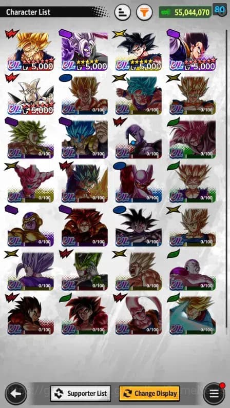 Dragon Ball Legends Accounts 55M TotalPower|LV147|2LR 5UL+7LL|SS Goku Black,Bar image 4
