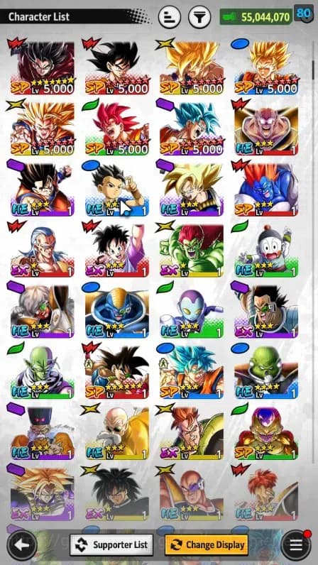 Dragon Ball Legends Accounts 55M TotalPower|LV147|2LR 5UL+7LL|SS Goku Black,Bar image 7