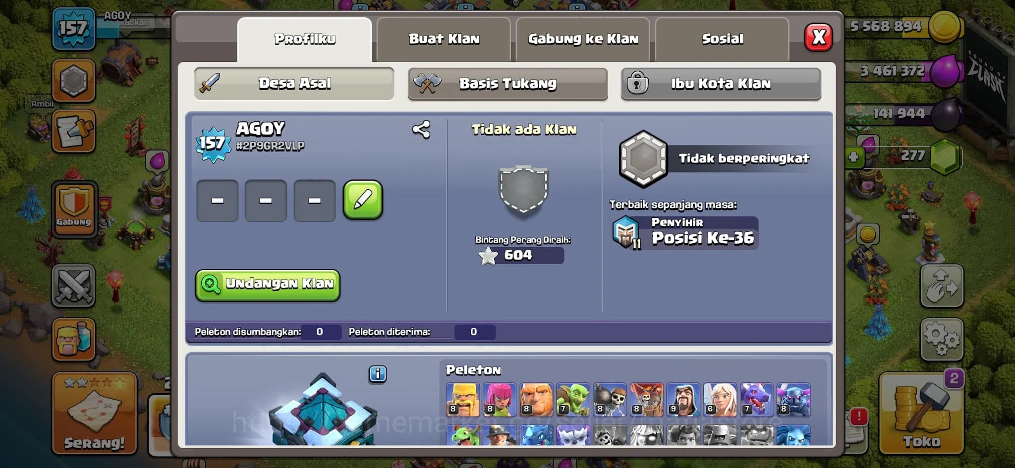 Clash of Clans Accounts TH11–TH13 Near Max GW L39, High BK60 AQ58 RC30, AQ image 1