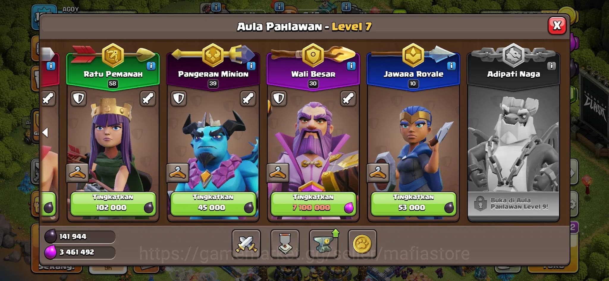 Clash of Clans Accounts TH11–TH13 Near Max GW L39, High BK60 AQ58 RC30, AQ image 6
