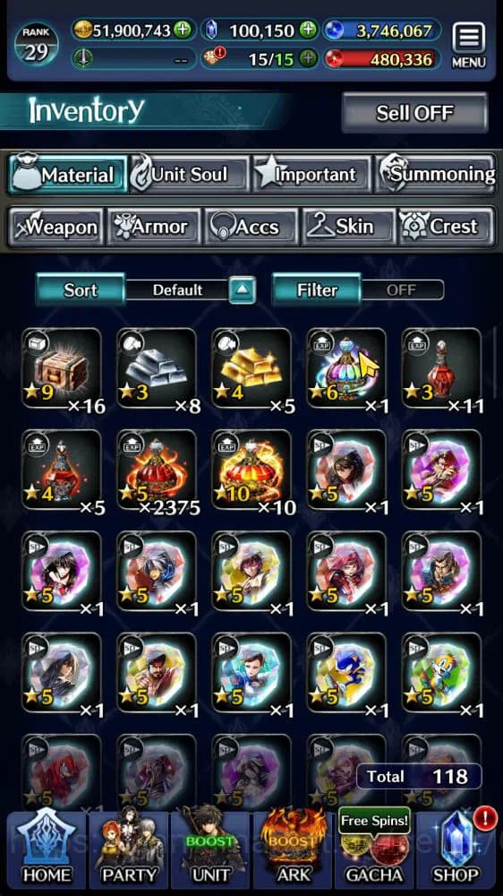 Last Cloudia Accounts GLOBAL|100K Cryst|TopTierUnits [A Roland,Lougseus image 6