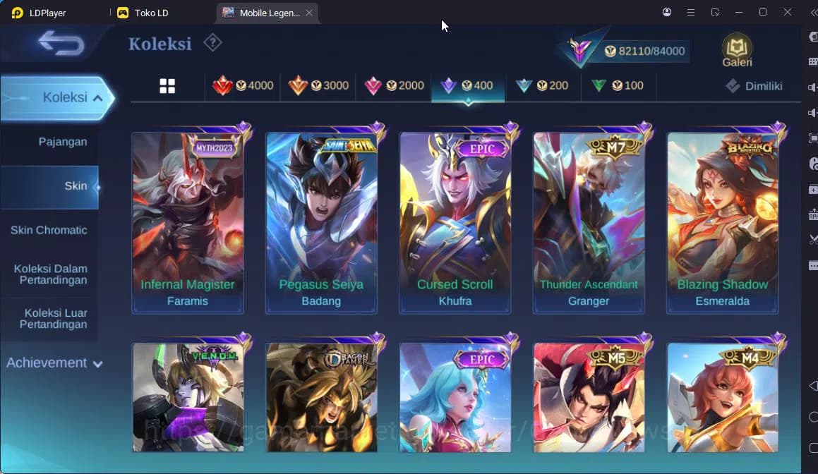 Mobile Legends: Bang Bang Accounts Hero 132|Skin 303|High Rank 108|Naruto[Julian,Vale image 13
