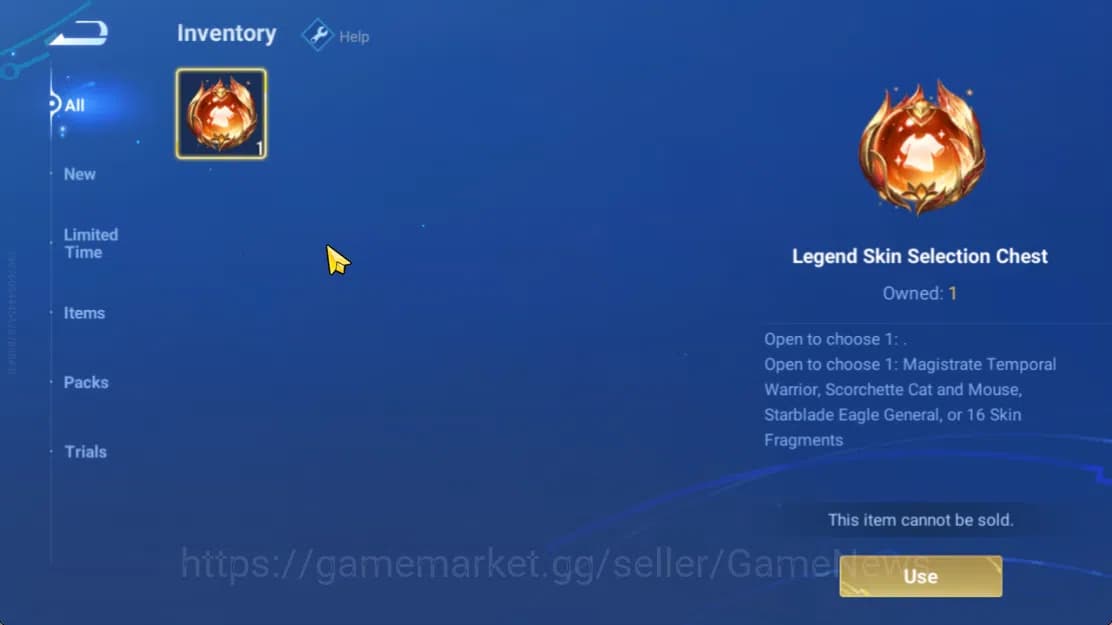 Honor of Kings Accounts Hero 7 |Starter with Legend Skin Selection Chest(D image 3