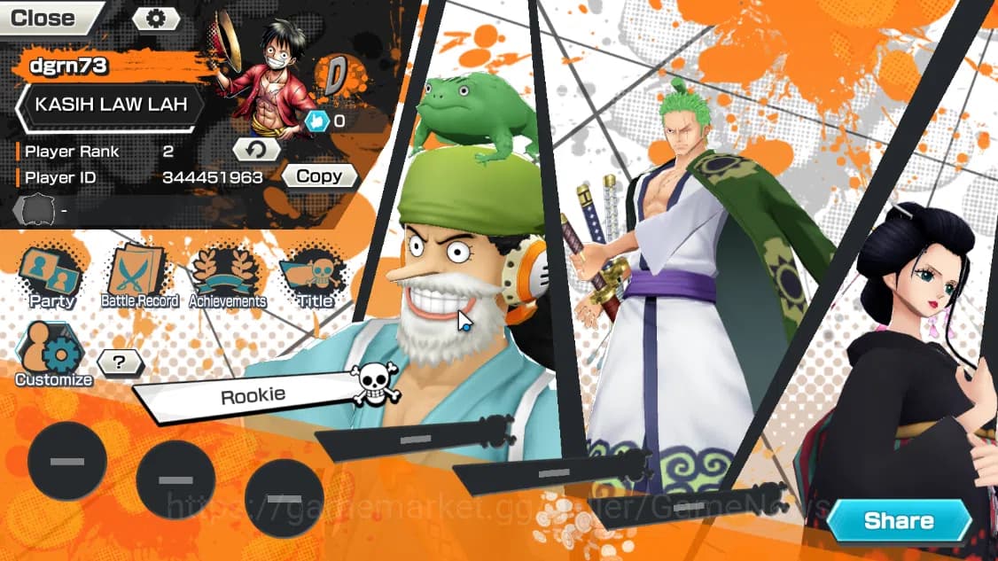 One Piece Bounty Rush Accounts Global|3EX|Winner Island Travalgar Law,T4Emperor T image 2