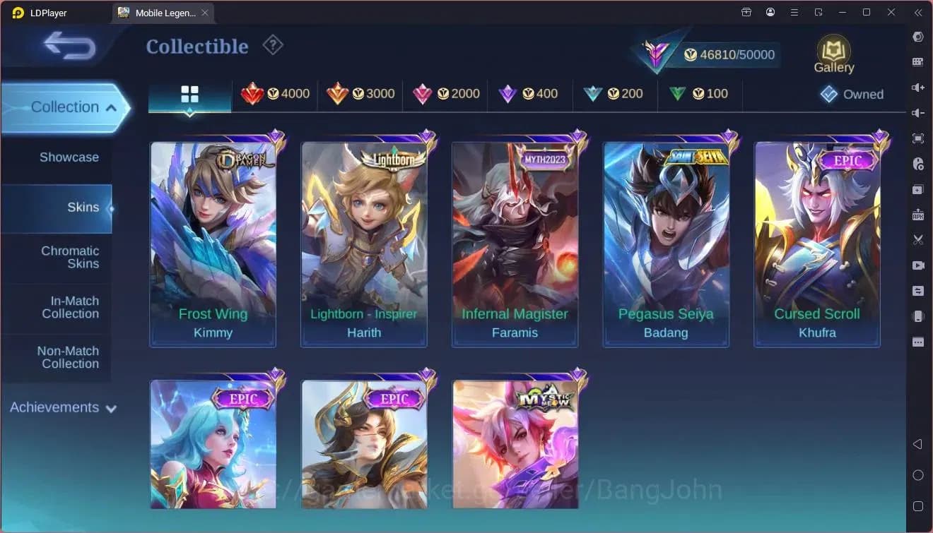 Mobile Legends: Bang Bang Accounts Global|Hero 130 Skin 220|Renowned|CC Natalia|VLTN image 11