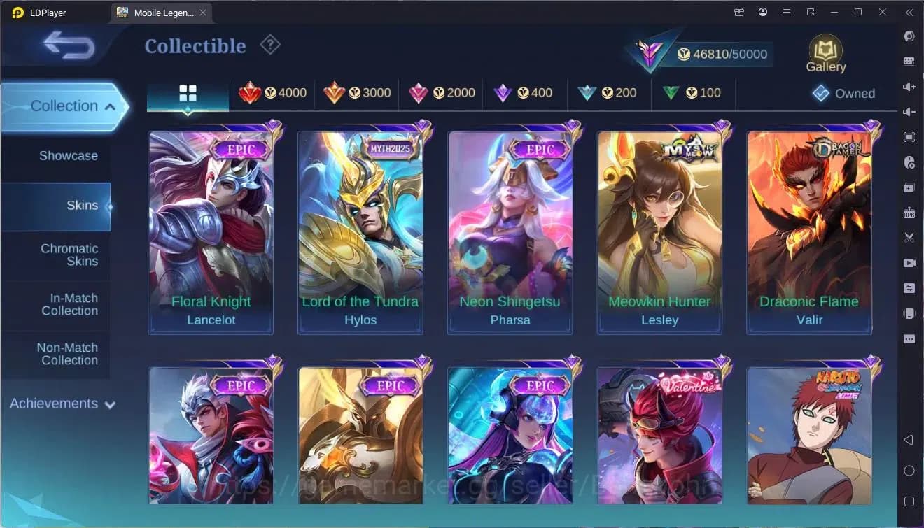 Mobile Legends: Bang Bang Accounts Global|Hero 130 Skin 220|Renowned|CC Natalia|VLTN image 13